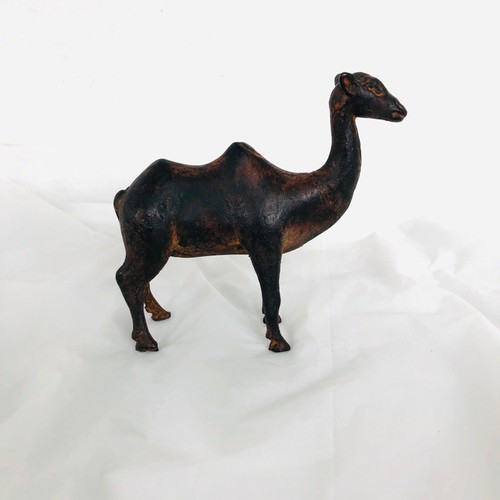 Vintage iron figurine brown - vintage,