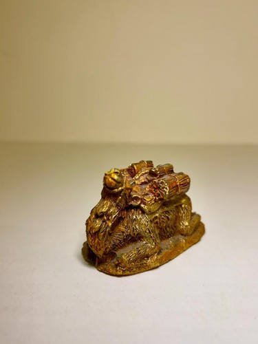 Vintage gold camel figurine - gold,